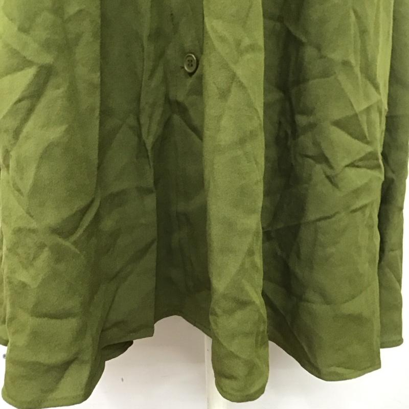 スライ SLY ワンピース ロングスカート 030cam30-2060 半袖ワンピース ロングワンピース 2 無地 カーキ / カーキ /  レディース USED 古着 中古 10127466