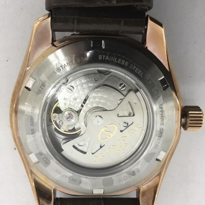 オリエントスター ORIENTSTAR 腕時計 アナログ（クォーツ式） RK-AT0103Y スポーツ セミスケルトン ロゴ、文字 茶 / ブラウン /  メンズ USED 古着 中古 10127470