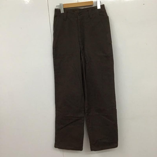 ユニフィ UNIFY パンツ デニム、ジーンズ ワイドパンツ カジュアルパンツ ワークパンツ 1 無地 茶 / ブラウン /  レディース USED 古着 中古 10127477