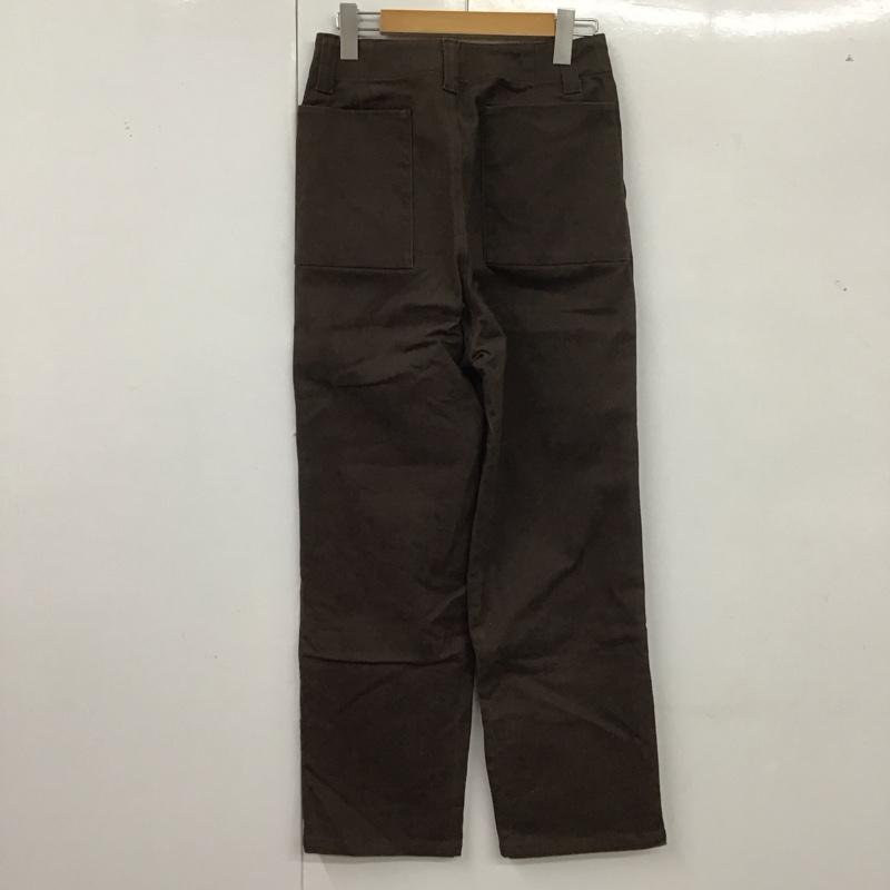 ユニフィ UNIFY パンツ デニム、ジーンズ ワイドパンツ カジュアルパンツ ワークパンツ 1 無地 茶 / ブラウン /  レディース USED 古着 中古 10127477