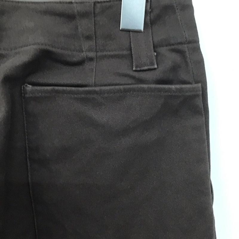 ユニフィ UNIFY パンツ デニム、ジーンズ ワイドパンツ カジュアルパンツ ワークパンツ 1 無地 茶 / ブラウン /  レディース USED 古着 中古 10127477