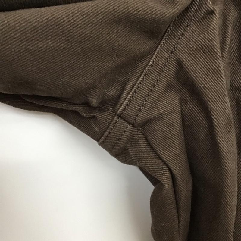 ユニフィ UNIFY パンツ デニム、ジーンズ ワイドパンツ カジュアルパンツ ワークパンツ 1 無地 茶 / ブラウン /  レディース USED 古着 中古 10127477