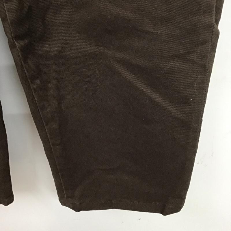ユニフィ UNIFY パンツ デニム、ジーンズ ワイドパンツ カジュアルパンツ ワークパンツ 1 無地 茶 / ブラウン /  レディース USED 古着 中古 10127477