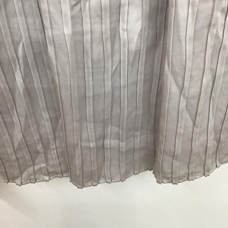 ローリーズファーム LOWRYS FARM スカート ロングスカート ロングスカート フレアスカート カジュアルスカート FREE 無地 銀 / シルバー /  レディース USED 古着 中古 10127480