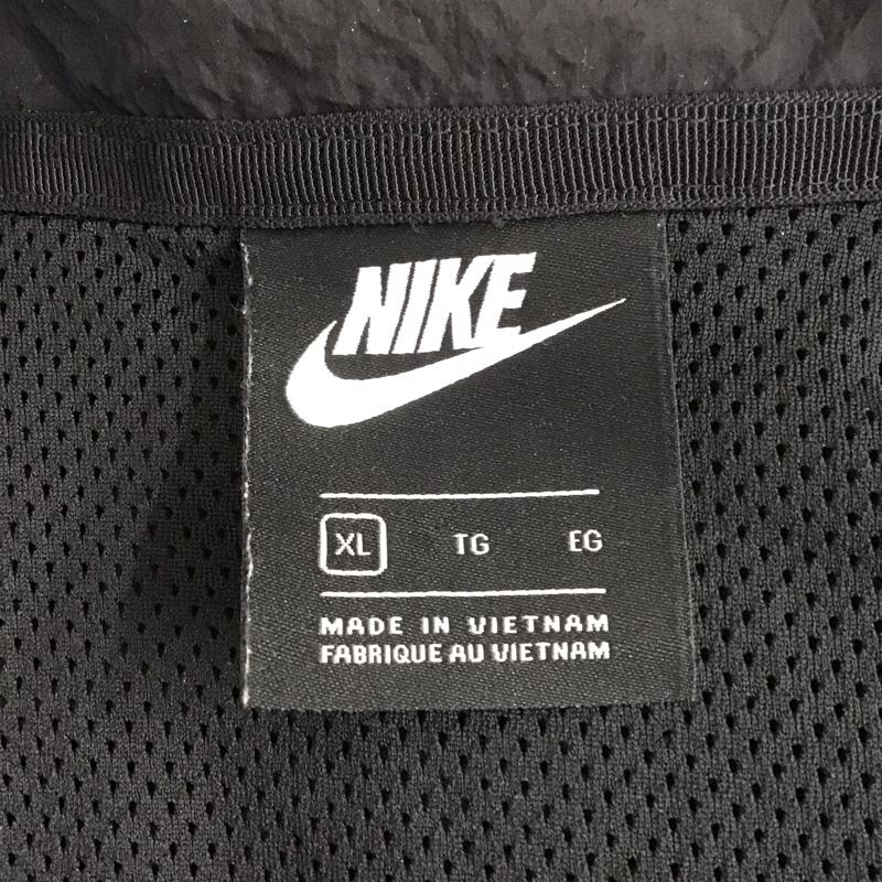 ナイキ NIKE ジャケット、上着 ジャンパー、ブルゾン ar3133-010 ジップアップジャケット ナイロンジャケット アウター XL ロゴ、文字 白 / ホワイト / X 黒 / ブラック /  メンズ USED 古着 中古 10127484