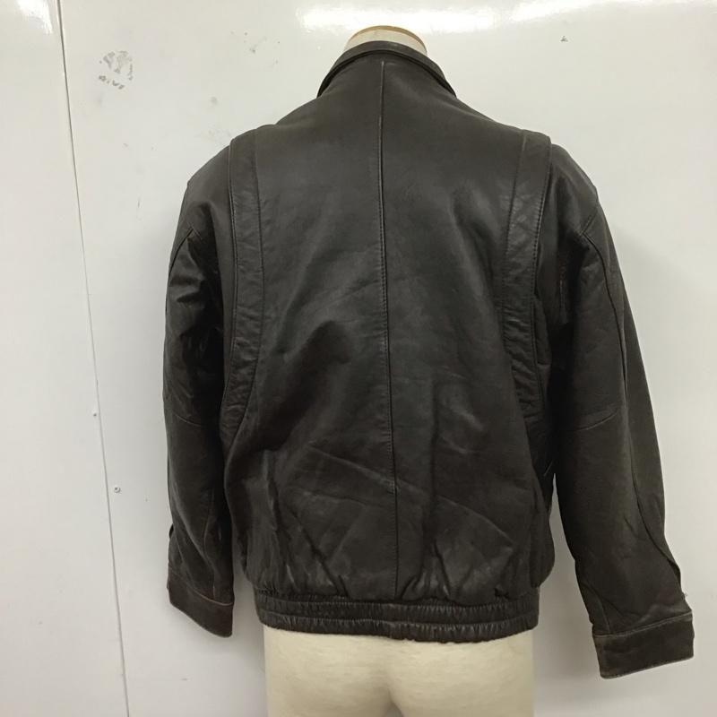 古着 USED ジャケット、上着 ジャケット、ブレザー ジップアップジャケット アウター 古着 M 無地 茶 / ブラウン /  メンズ USED 古着 中古 10127486