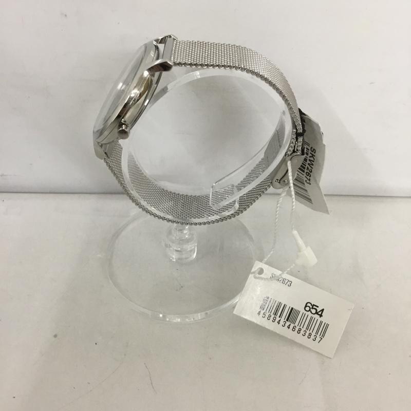 スカーゲン SKAGEN 腕時計 アナログ（クォーツ式） SKW2673 ステンレスメッシュベルト 箱有 ロゴ、文字 銀 / シルバー /  レディース USED 古着 中古 10127493
