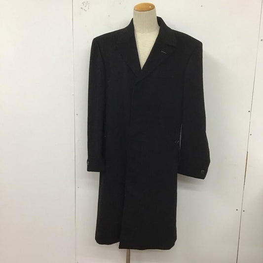 古着 USED ジャケット、上着 ジャケット、ブレザー ロングコート カラージャケット アウター 42 無地 黒 / ブラック /  メンズ USED 古着 中古 10127507