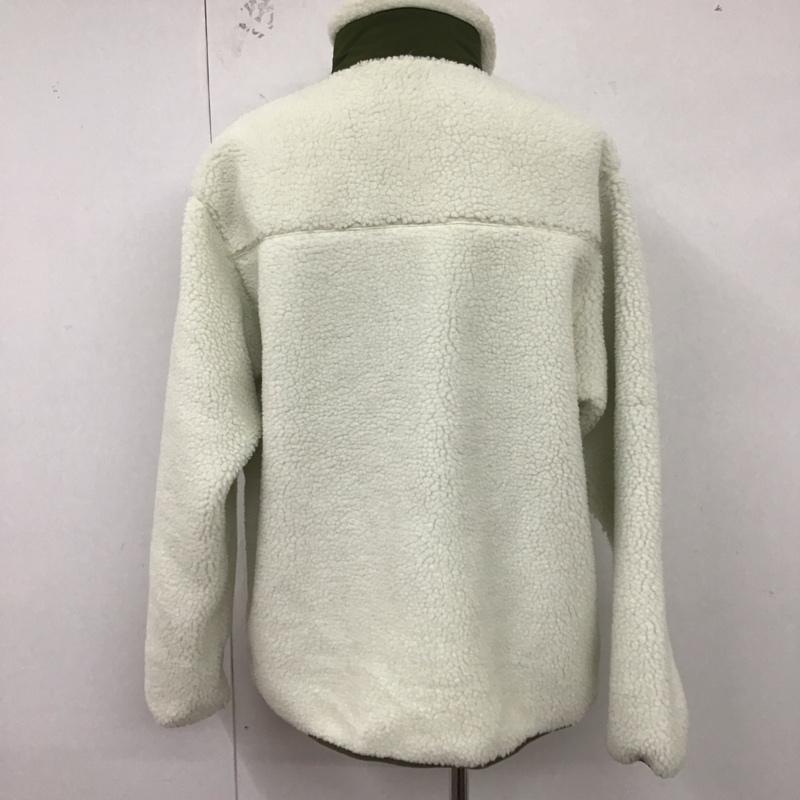 ベンデイビス BEN DAVIS ジャケット、上着 ジャケット、ブレザー ジップアップジャケット ボアジャケット アウター スタンドカラー XL ロゴ、文字 白 / ホワイト /  メンズ USED 古着 中古 10127516