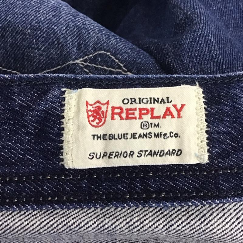 リプレイ REPLAY パンツ デニム、ジーンズ デニムパンツ スリムパンツ カジュアルパンツ 34 無地 インディゴ / インディゴ /  メンズ USED 古着 中古 10127521