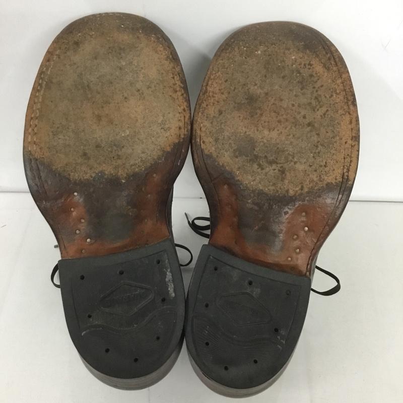 ホワイツブーツ WHITE S BOOTS ブーツ ショートブーツ ワークブーツ レザー レースアップ 7.5E 無地 ダークブラウン / ダークブラウン /  メンズ USED 古着 中古 10127530