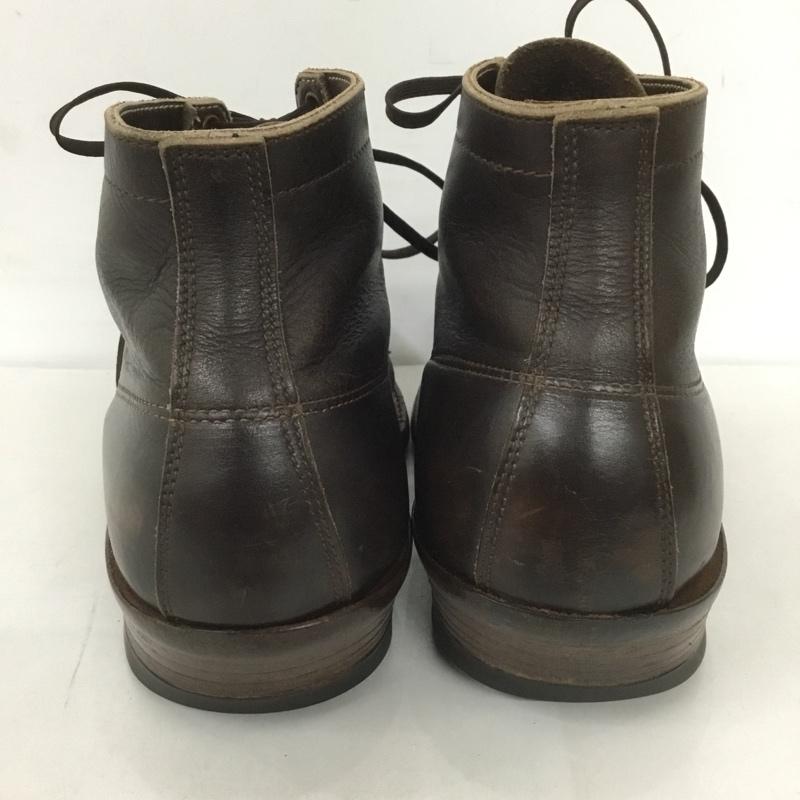 ホワイツブーツ WHITE S BOOTS ブーツ ショートブーツ ワークブーツ レザー レースアップ 7.5E 無地 ダークブラウン / ダークブラウン /  メンズ USED 古着 中古 10127530