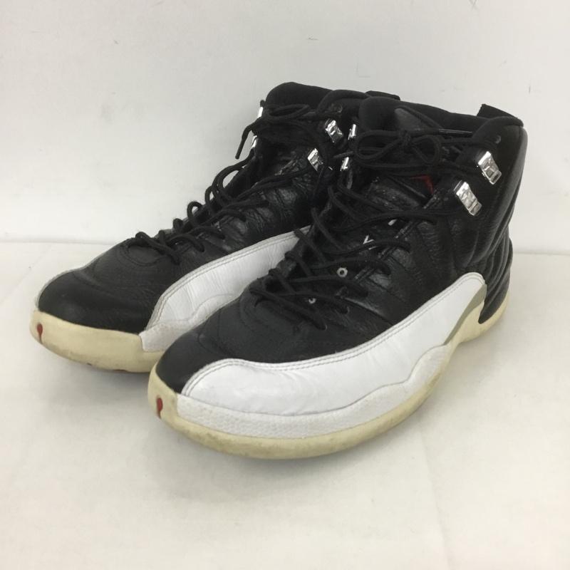 ナイキ NIKE スニーカー スニーカー 130690-001 AIR JORDAN 12 RETRO 27.5cm 27.5cm ワンポイント 黒 / ブラック / X 白 / ホワイト /  メンズ USED 古着 中古 10127531