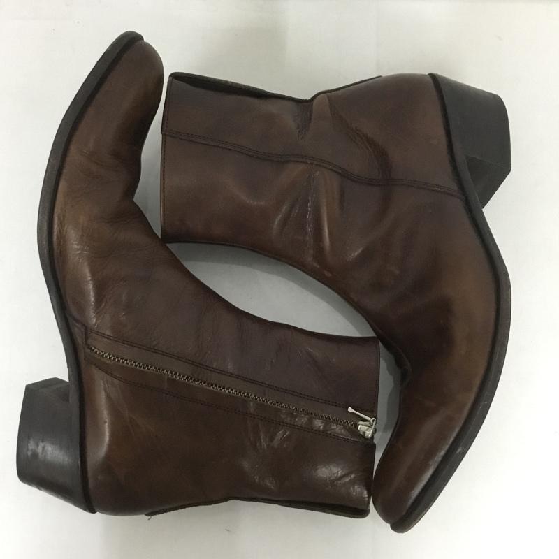 ラウンジリザード LOUNGE LIZARD ブーツ 一般 サイドファスナー レザー 2 無地 茶 / ブラウン /  メンズ USED 古着 中古 10127533