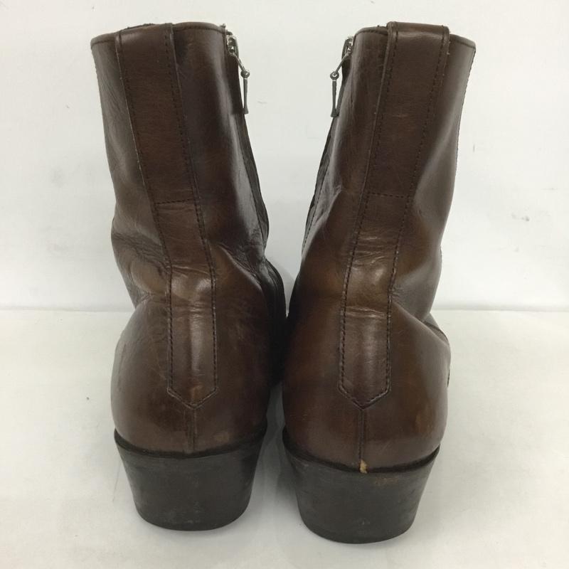 ラウンジリザード LOUNGE LIZARD ブーツ 一般 サイドファスナー レザー 2 無地 茶 / ブラウン /  メンズ USED 古着 中古 10127533