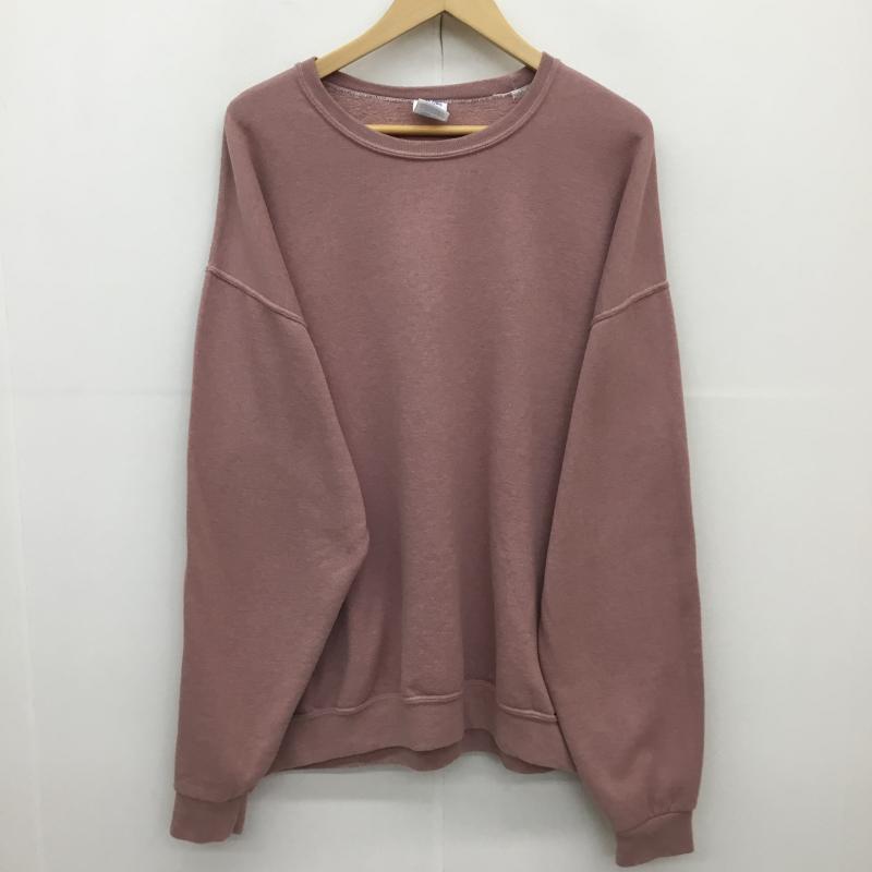 ユーズドクロージング used clothes トレーナー 長袖 NUBLEND JERZEES XL 無地 桃 / ピンク /  メンズ USED 古着 中古 10127547