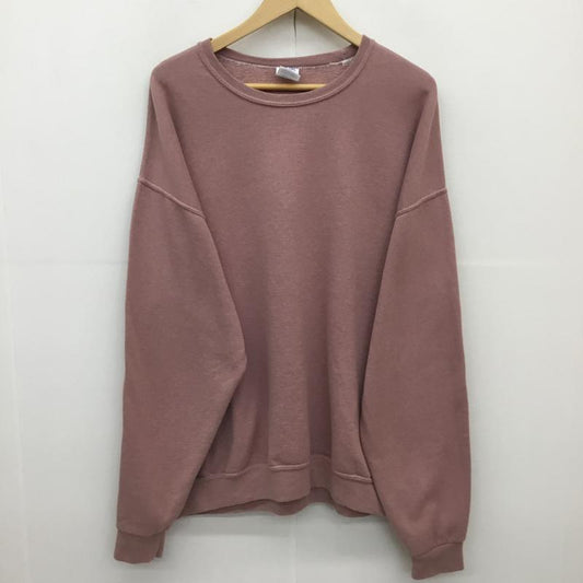 ユーズドクロージング used clothes トレーナー 長袖 NUBLEND JERZEES XL 無地 桃 / ピンク /  メンズ USED 古着 中古 10127547