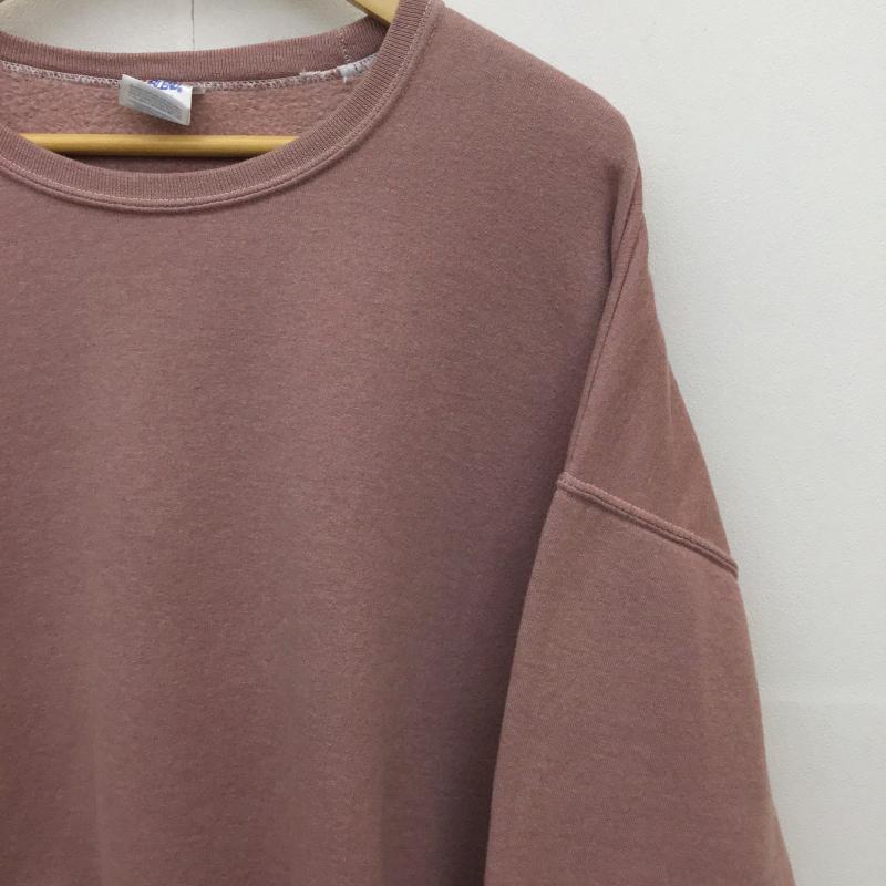 ユーズドクロージング used clothes トレーナー 長袖 NUBLEND JERZEES XL 無地 桃 / ピンク /  メンズ USED 古着 中古 10127547