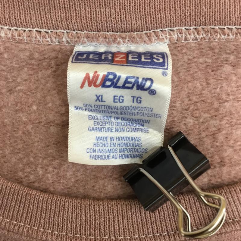 ユーズドクロージング used clothes トレーナー 長袖 NUBLEND JERZEES XL 無地 桃 / ピンク /  メンズ USED 古着 中古 10127547