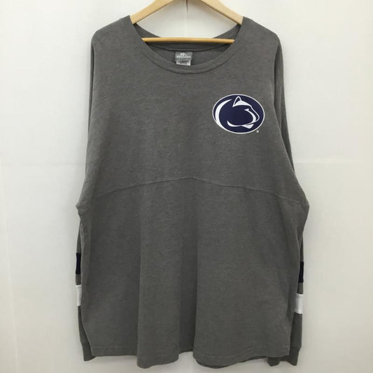 ユーズドクロージング used clothes トレーナー 長袖 RN104648 PennState NITTANY LIONS XL ロゴ、文字 X プリント 灰 / グレー /  メンズ USED 古着 中古 10127552