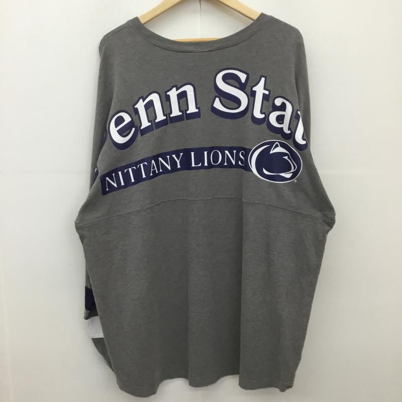 ユーズドクロージング used clothes トレーナー 長袖 RN104648 PennState NITTANY LIONS XL ロゴ、文字 X プリント 灰 / グレー /  メンズ USED 古着 中古 10127552