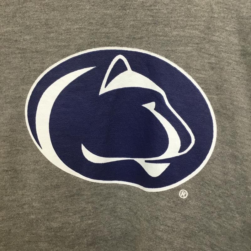 ユーズドクロージング used clothes トレーナー 長袖 RN104648 PennState NITTANY LIONS XL ロゴ、文字 X プリント 灰 / グレー /  メンズ USED 古着 中古 10127552