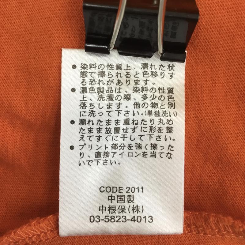 ユーズドクロージング used clothes Tシャツ 長袖 LARKINS ロンT M ロゴ、文字 橙 / オレンジ /  メンズ USED 古着 中古 10127557