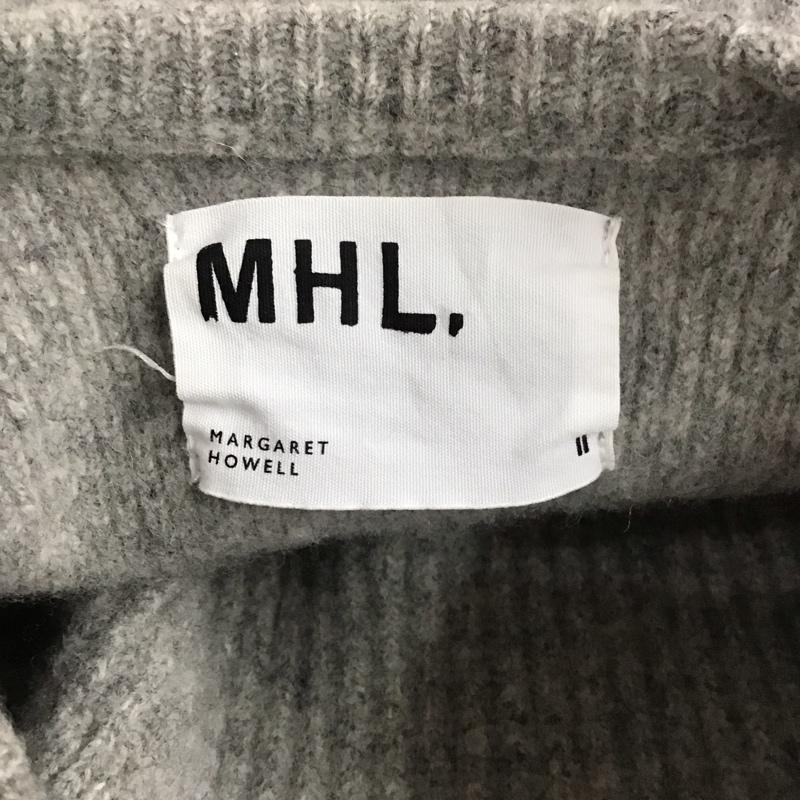エムエイチエル MHL. ニット、セーター 長袖 長袖ニットカットソー クルーネック セーター 2 無地 灰 / グレー /  レディース USED 古着 中古 10127560