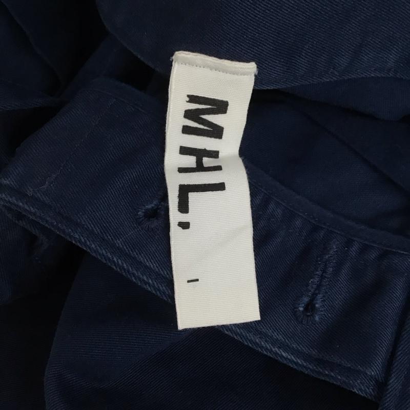 エムエイチエル MHL. スカート ひざ丈スカート タイトスカート ひざ丈 カジュアルスカート 1 無地 紺 / ネイビー /  レディース USED 古着 中古 10127561