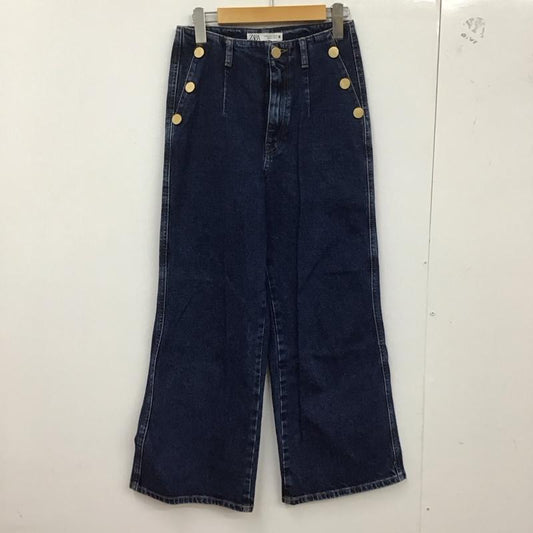 ザラ ZARA パンツ デニム、ジーンズ デニムパンツ スリムパンツ カジュアルパンツ ストレッチパンツ 36 無地 インディゴ / インディゴ /  レディース USED 古着 中古 10127563