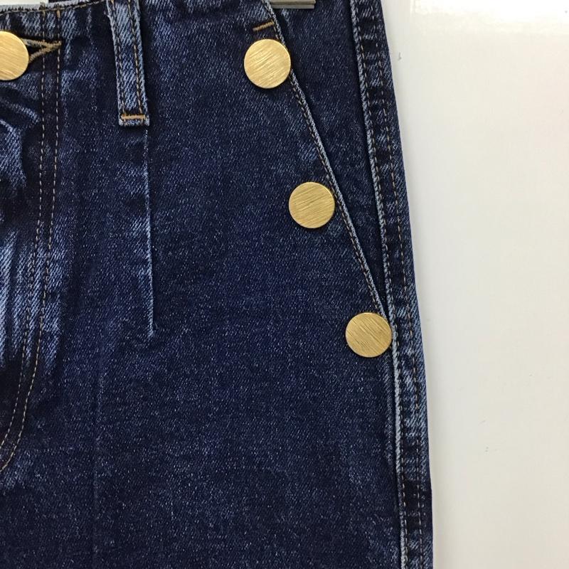 ザラ ZARA パンツ デニム、ジーンズ デニムパンツ スリムパンツ カジュアルパンツ ストレッチパンツ 36 無地 インディゴ / インディゴ /  レディース USED 古着 中古 10127563