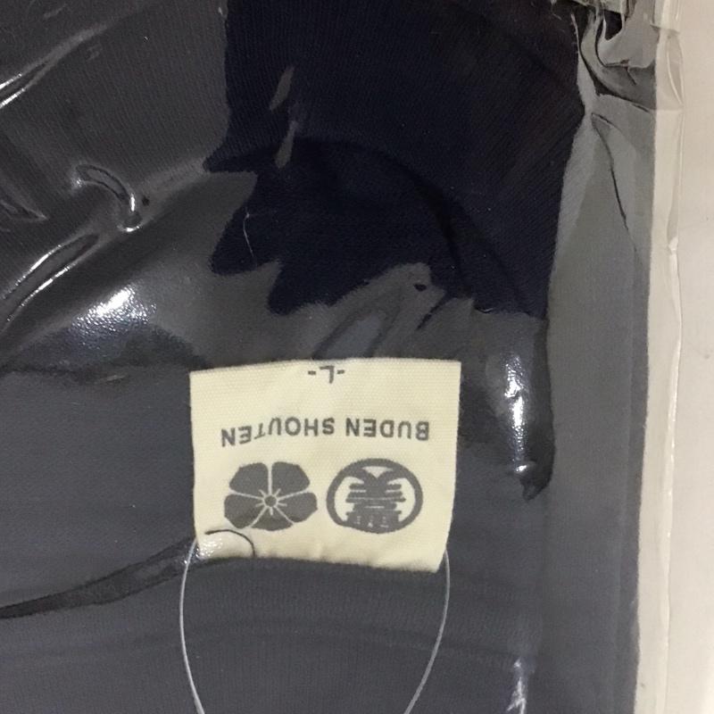豊天商店 ぶーでんしょうてん Tシャツ 半袖 袖唐草 胸ポケット L 無地 紺 / ネイビー /  メンズ USED 古着 中古 10127566