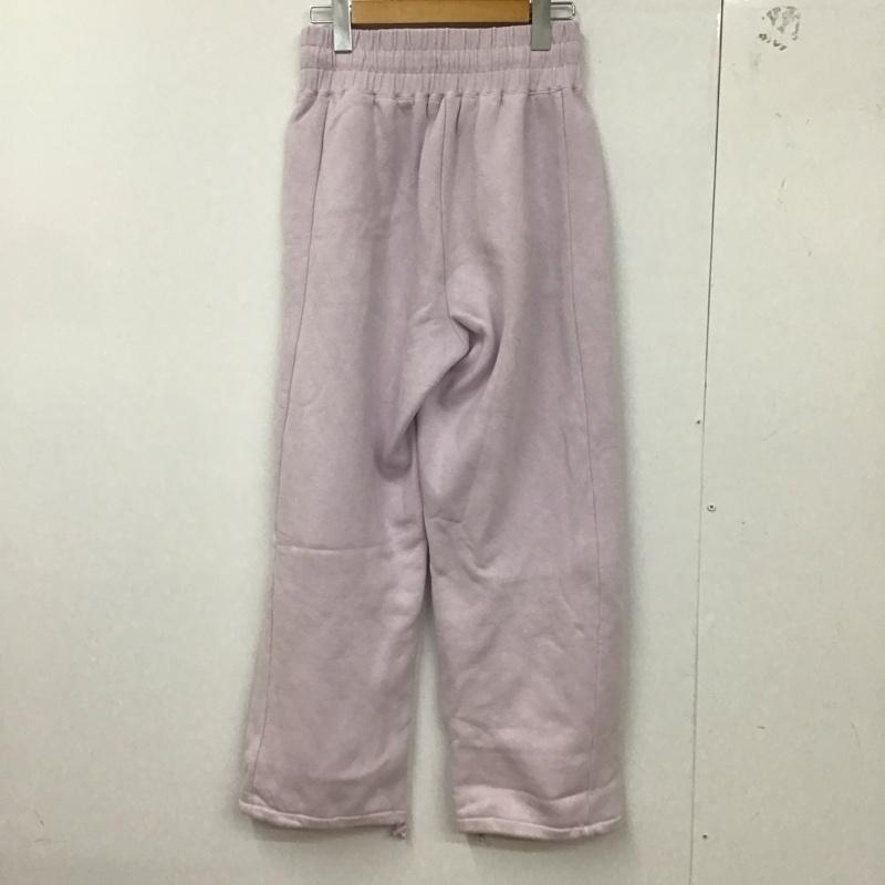 ジェラートピケ gelato pique パンツ ワークパンツ、ペインターパンツ pwcp235253 裏毛ロングパンツ スウェット ワイドパンツ FREE 無地 桃 / ピンク /  レディース USED 古着 中古 10127567