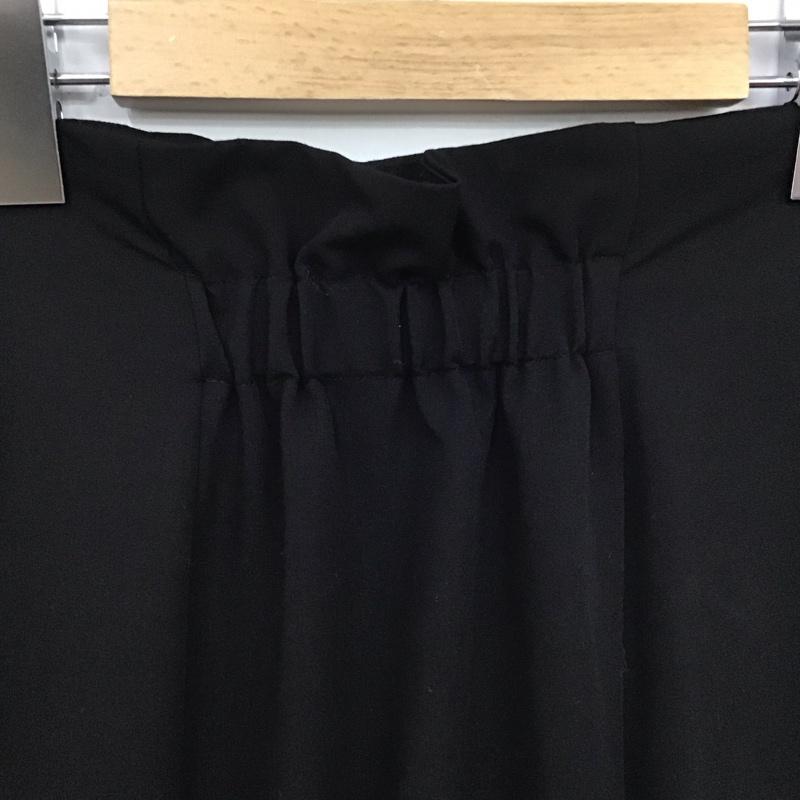 スナイデル SNIDEL スカート ひざ丈スカート フレアスカート ロングスカート カジュアルスカート 1 無地 黒 / ブラック /  レディース USED 古着 中古 10127571