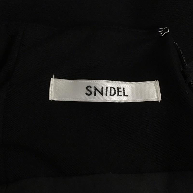 スナイデル SNIDEL スカート ひざ丈スカート フレアスカート ロングスカート カジュアルスカート 1 無地 黒 / ブラック /  レディース USED 古着 中古 10127571