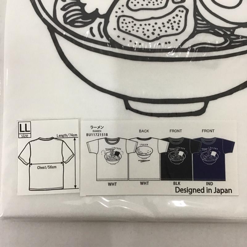 豊天商店 ぶーでんしょうてん Tシャツ 半袖 らーめん プリントT LL プリント 白 / ホワイト /  メンズ USED 古着 中古 10127580