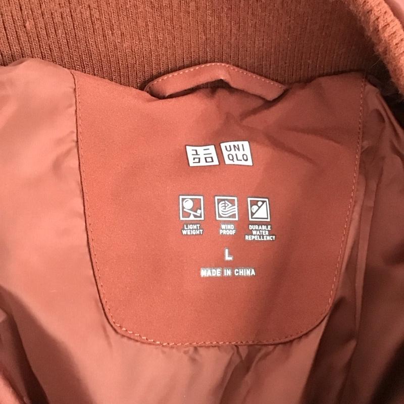 ユニクロ UNIQLO ジャケット、上着 ジャケット、ブレザー 211-401925 シームレスダウンジャケット ジップアップジャケット アウター L 無地 えんじ / ワインレッド /  レディース USED 古着 中古 10127585