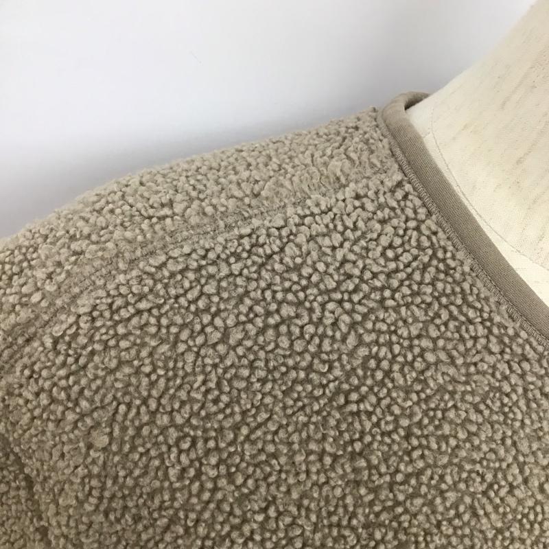 ユニクロ UNIQLO ジャケット、上着 ジャケット、ブレザー 241-408760 スムースヤーンフリースノーカラージャケット アウター L 無地 ベージュ / ベージュ /  レディース USED 古着 中古 10127586