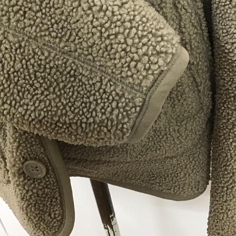 ユニクロ UNIQLO ジャケット、上着 ジャケット、ブレザー 241-408760 スムースヤーンフリースノーカラージャケット アウター L 無地 ベージュ / ベージュ /  レディース USED 古着 中古 10127586