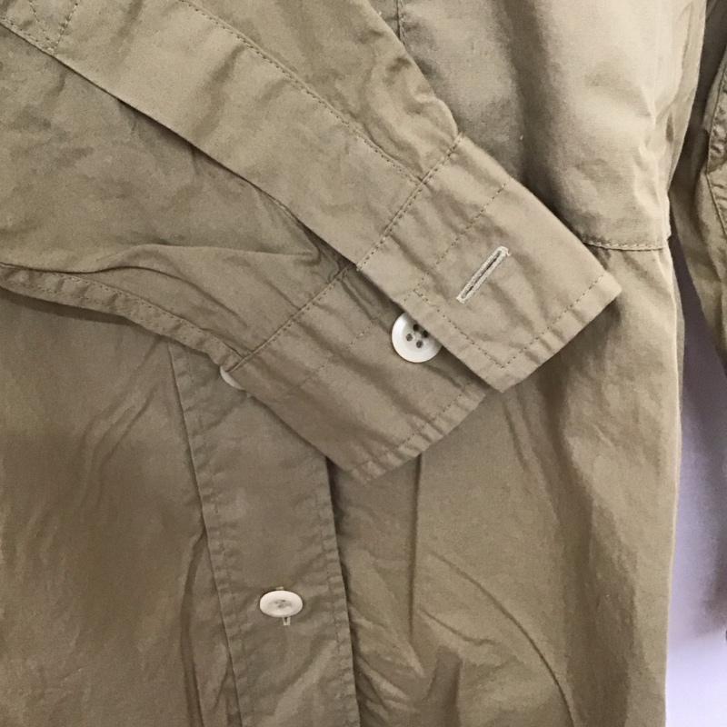 エムエイチエル MHL. シャツ、ブラウス 長袖 長袖シャツ 無地シャツ ノーカラーシャツ 1 無地 ベージュ / ベージュ /  レディース USED 古着 中古 10127591