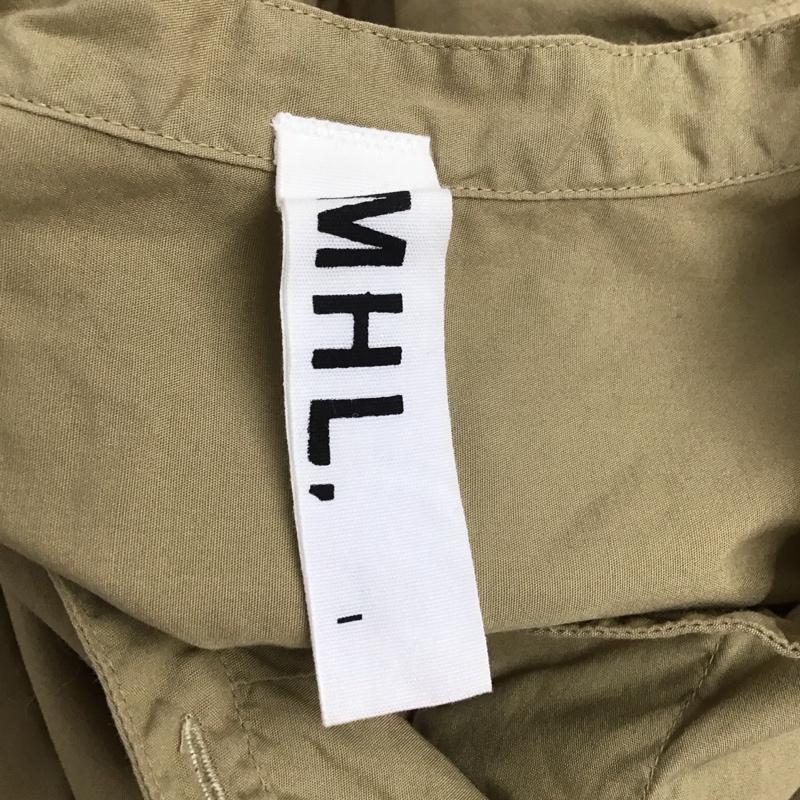 エムエイチエル MHL. シャツ、ブラウス 長袖 長袖シャツ 無地シャツ ノーカラーシャツ 1 無地 ベージュ / ベージュ /  レディース USED 古着 中古 10127591