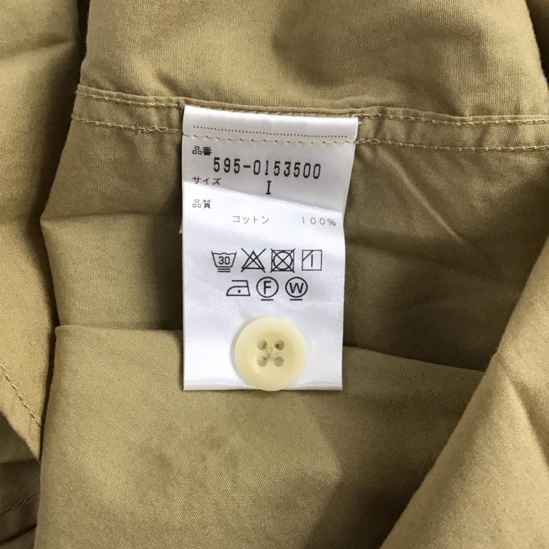 エムエイチエル MHL. シャツ、ブラウス 長袖 長袖シャツ 無地シャツ ノーカラーシャツ 1 無地 ベージュ / ベージュ /  レディース USED 古着 中古 10127591
