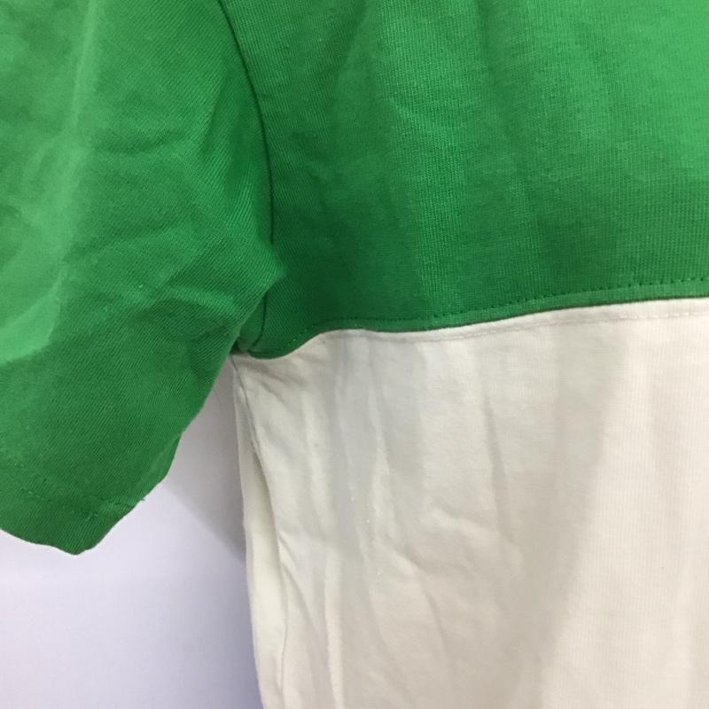 ザノースフェイス THE NORTH FACE Tシャツ 半袖 nt31212 セオアルファパネルティー 半袖カットソー プリントTシャツ M ボーダー柄 青 / ブルー / X 緑 / グリーン / X アイボリー / アイボリー /  レディース USED 古着 中古 10127600