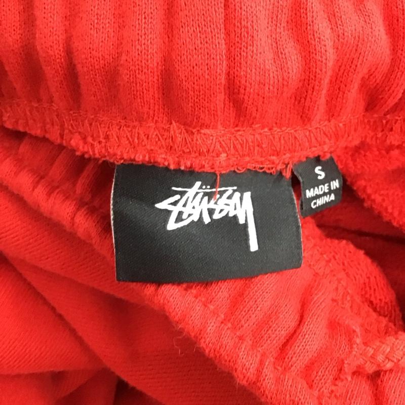 ステューシー STUSSY スカート ひざ丈スカート スウェットスカート カジュアルスカート バックスリット S 無地 赤 / レッド /  レディース USED 古着 中古 10127609