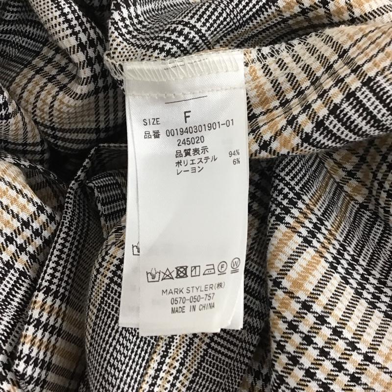 マーキュリーデュオ MERCURYDUO ワンピース ロングスカート 長袖ロングワンピース 前開きシャツワンピース FREE チェック マルチカラー / マルチカラー /  レディース USED 古着 中古 10127610