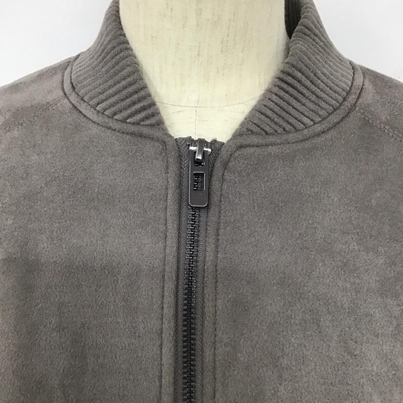 ザラ ZARA ジャケット、上着 ジャケット、ブレザー ジップアップジャケット アウター ノーカラージャケット XS 無地 灰 / グレー /  レディース USED 古着 中古 10127612