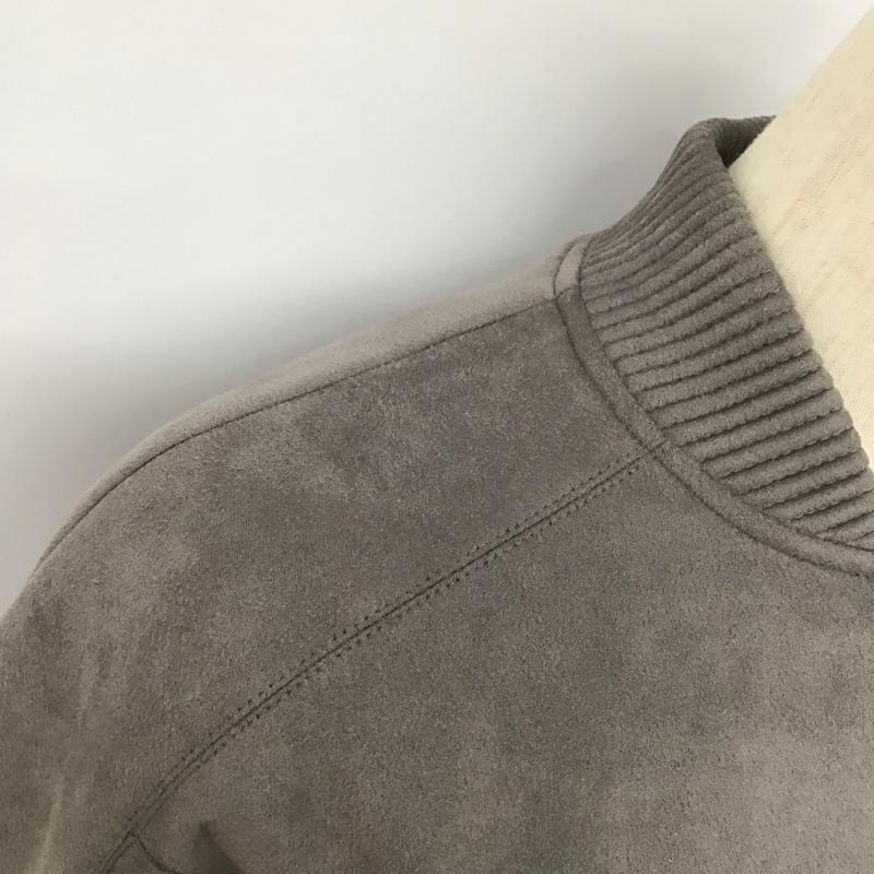 ザラ ZARA ジャケット、上着 ジャケット、ブレザー ジップアップジャケット アウター ノーカラージャケット XS 無地 灰 / グレー /  レディース USED 古着 中古 10127612