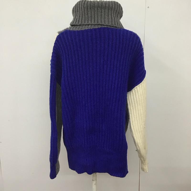 ザラニット ZARA KNIT ニット、セーター 長袖 長袖ニットカットソー タートルネック セーター M  マルチカラー / マルチカラー /  レディース USED 古着 中古 10127613