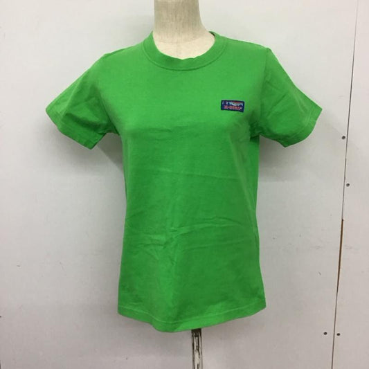 エックスガール X-girl Tシャツ 半袖 半袖カットソー プリントTシャツ クルーネックカットソー 1 ロゴ、文字 緑 / グリーン /  レディース USED 古着 中古 10127616