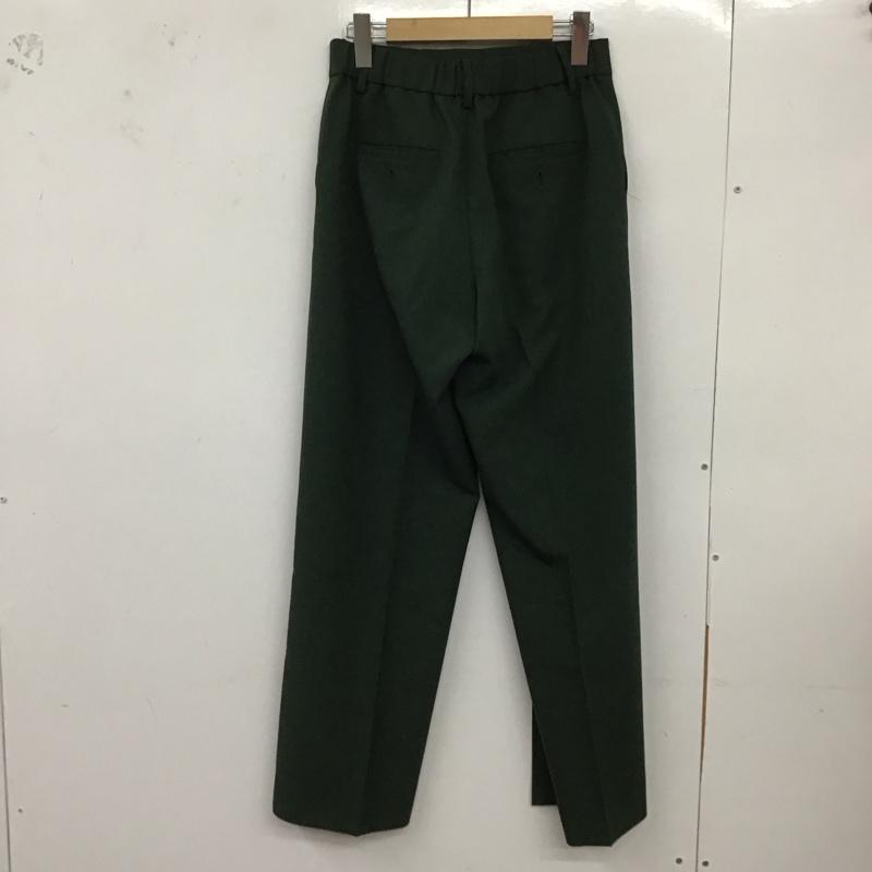 エイチビューティー＆ユースユナイテッドアローズ H BEAUTY&YOUTH UNITED ARROWS パンツ スラックス スラックスパンツ ワイドパンツ センタータックパンツ M 無地 緑 / グリーン /  レディース USED 古着 中古 10127617